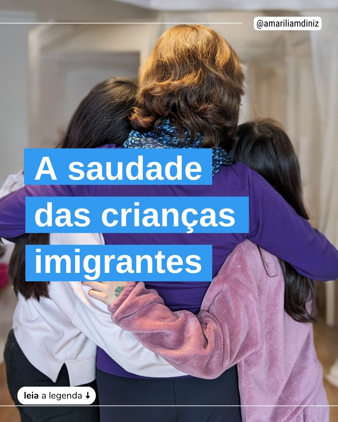 A saudade das crianças imigrantes